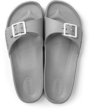 ICONIX Ciabatte Estive Donna - L'Essenziale per Mare, Casa e Piscina - Ciabatte Leggere e Confortevoli in Varie Colorazioni (Grigio, numeric_40)