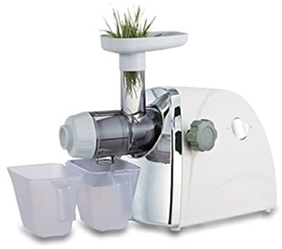 Sinfín Simple Horizontal Extractor De Exprimidor De Masticación Lenta Extractor De Jugo De Naranja De Pasto De Trigo De Frutas Y Verduras Máquina Exprimidora De Prensa En Frío Con Motor Silencioso