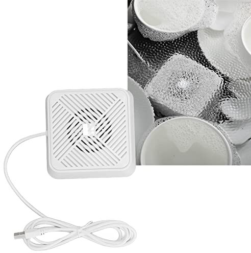 Dpofirs Mini Lave-Vaisselle à Ultrasons USB, Nettoyeur de Lave-Vaisselle USB Portable, Outils de Lavage pour Vaisselle Fruits Légumes, Laveuse Turbo Compacte pour Maison, Cuisine, (Blanc)