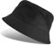 Tuopuda Fischerhüte Damen Bunt, Bucket Hat Faltbar Unisex, Sonnenhut Sommerhut Anglerhut Baumwolle Mütze 56-58cm, schwarz-B
