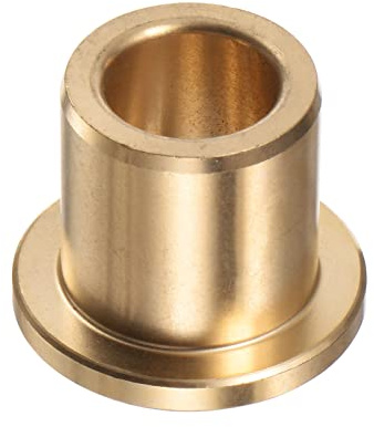 QUARKZMAN Flansch Gleitlager Hülse 12mm Bohrung 18mm AD 20mm Länge 3mm Flansch Dicke Bronze Buchse Selbstschmierende Gleitbuchsen Hülse für Industrielle Anlagen