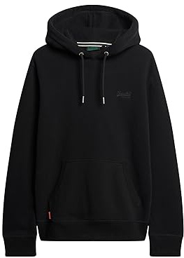 Superdry Herren Essential Hoodie mit Logo Schwarz XL