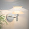 ZMH Wandleuchte Innen Wandlampe Schlafzimmer - Weiß Metall Design Flur Wandbeleuchtung Modern Bettlampe G9 Kreative Flurlampe für Treppenhaus Kinderzimmer Wohnzimmer - Ohne Leuchtmittel (Max.25W)