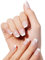 TOMICCA 24PCS Nägel zum Aufkleben, Press on Nails Square Kurz, French Gel Kunstnägel Nägel, DIY Nail Art Zuhause, Fingernägel Nails für Frauen und Mädchen