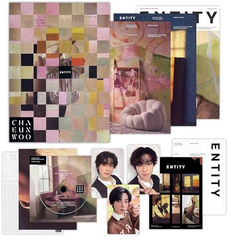 CHA EUN-WOO - 1st Mini Album [ENTITY] (EQUAL Ver.) Fotobuch Set + CD-R + Ständer + Akkordean Lyric Papier + Faltposter + DIY Entity + Fotokarten-Set + Aufkleber + Mini-Poster-Set + 2 Extra Fotokarten
