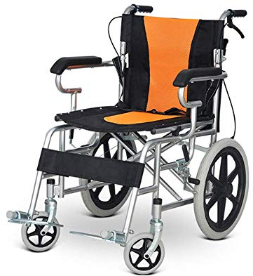 Rollstühle Klappbarer Leichtgewicht-F-Transport-Rollstuhl, motorisierter Rollstuhl, rutschig, ultraleicht, tragbare Pedale für ältere Menschen, Kinderroller, Klapprad, Reise