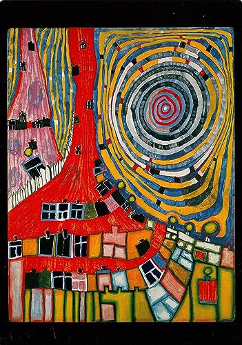 Kunstkarte Hundertwasser Mountain Climbing Windows