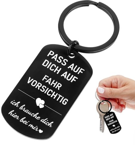 Maxmoc Geschenke für Männer,Schlüsselanhänger für Männer,Schlüsselanhänger Auto Nikolaus Geschenke Männer,Auto Schlüsselanhänger mit Gravur,Geschenk für Partner Mann Vatertagsgeschenk für Papa