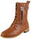 Stivali da equitazione da donna, in pelle, colore nero, taglia 37-42, marrone, 39