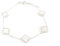 HOILY’S Armband Damen Weiß Vier Blätter Klee Schmuck in 925 Sterling Silber