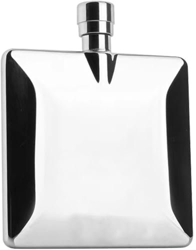 Zghhc Petaca Plana para Vodka, Petaca De Whisky De Acero Inoxidable, Jarras Portátiles para Acampar, Botella De Licor Y Whisky para Escalar Y Acampar