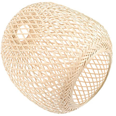 Uonlytech Pantalla Colgante De Bambú Para Lámpara De Chandelier Diseño Artesanal Para Decoración De Interiores