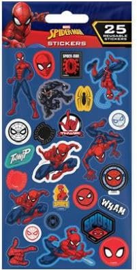 Spiderman (Spidey) wiederverwendbare Papieraufkleber, 25 Stück