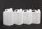 h32 4 pack of 5 Litre Transparent Storage Cans/Containers