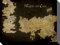 1art1 Game of Thrones Poster Antike Landkarte Von Westeros Und Essos Bilder Leinwand-Bild Auf Keilrahmen | XXL-Wandbild Poster Kunstdruck Als Leinwandbild 80x60 cm