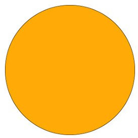 Plexiglas® Zuschnitte - Scheiben - Acrylglas 3mm glänzend mit Schutzfolie, Farbe:Gelb, Größe:ScheibenØ 10cm