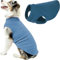 Gooby Hundeweste für kaltes Wetter, Stretch-Fleece, Größe 4XL, Stahlblau