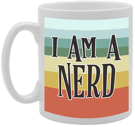 Coralgraph Inc MG5397 I Am A Nerd Tea Novelty Gift Printed Tea Coffee Ceramic Mug