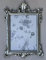 Bilderrahmen Antik Silber Barockrahmen 36x24cm Fotorahmen Antik prunkrahmen 20x15 Deko Hängerahmen Spiegelrahmen Vintage Landhausstil Prunkrahmen c12M