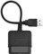Kuuleyn Convertisseur, poignée ps2 vers convertisseur ps3 vers pc pour Playstation 2 Manette PS2 vers Adaptateur USB Convertisseur pour PS3 & amp, Windows PC Noir