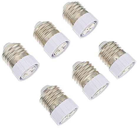ibasenice Enchufe Bombilla Adaptador - E27 Adaptador de Base MR16 Convertidor de Enchufe de Bombilla de Lámpara de Base de Luz 6 Piezas (E27 a MR16)