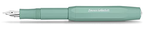 Kaweco COLLECTION Fountain Pen Smooth Sage I Premium Reservoir Pen with Steel Nib for Ink Cartridges I Sport 13 cm I Nib: BB (Extra Broad)