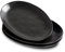 Magclay Porzellan-Servierplatten, 30,5 cm, große Serviertabletts, ovale Servierteller für Dessert, Vorspeisen, Fleisch/Unterhaltung/Party, 3 Stück, mattschwarz
