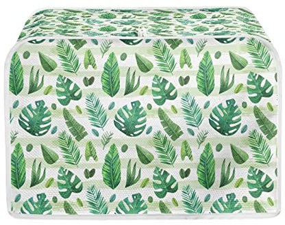 Xoenoiee Palm Leaf Printed Toaster Covers - 2 Slice Toaster Dustproof Bag, Machine Washable