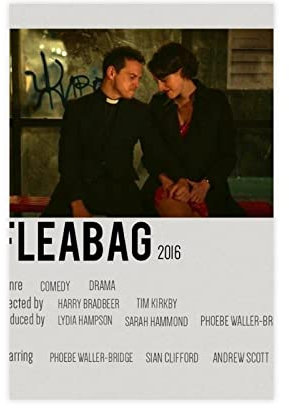 JDRC Serie Fleabag Vintage Leinwand Poster Schlafzimmer Dekor Sport Landschaft Büro Zimmer Dekor Geschenk Rahmen: 30 x 45 cm