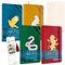 Harry Potter Journal Set - Bundle with 4 Harry Potter Journals Featuring Hogwarts Houses Plus Fantastic Beasts Pen and Bookmark | Harry Potter Stationery Set