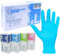 DEPALMERA Pharma✙ Guantes de Nitrilo Azul, 100 uds/caja Ambidiestro, Guante Nitrilo Desechables sin Polvo, Guantes Libre de Látex Talla (L)