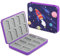 QIANRENON 16 in 1 Switch Carta Caso Organizzatori Magnetica MicroSD Gioco Memoria Carta scatola, Grande Capacità 16 NDS+16 MicroSD Carte, Per NDS Switch OLED Switch Lite, Viola/Motivo Cielo Stellato