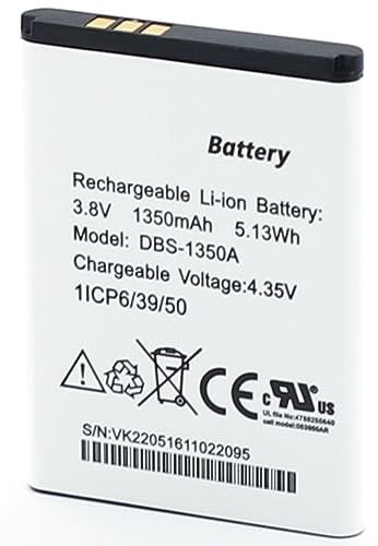 SHAWOROCE DBS-1350A DBX-1350A 3,8V 1350mAh Li-Ion Akku Batterien Ersatz für Doro 7050 7060 7070 7080 7441 7030 7031 DFC-0180 DFC-0270 Verbraucher Handy Flip Telefon Smartphone Batterien