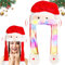 LED Weihnachtsmützen Erwachsene, LED Nikolausmütze Weihnachtsmann Weihnachten Mütze Erwachsene, LED Weihnachtsmütze Kinder für Cosplay Urlaub Weihnachten Karneval Party Geschenk Damen Mädchen Kinder