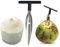 Ouvre-Noix De Coco, Ensemble D'Outils D'ouverture de Noix de Coco, Ouvre-Bouteille de Noix de Coco de qualité Alimentaire, Outils Ouverts d'eau de Noix de Coco