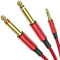 MOSWAG 3,5 mm 1/8 TRS-Stecker auf 2X 6,35 mm 1/4 TS-Stecker Mono-Stereo-Y-Splitterkabel 3M-kompatibel für Heimstereosysteme, Laptop, Verstärker, Audiorecorder-Mixer, MP3 usw