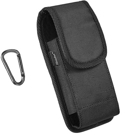 Houfut Gürtelclip-Tasche aus Nylon, kompatibel mit kleinen Messern, Autoschlüssel-Fernbedienung, Inhalator, Flip-Handdesinfektionsmittel