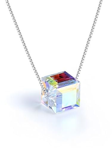 TNSRAY Kristall Halsketten für Damen, Hypoallergenic Schmuck, Halsketten für Damen MuttertagGeschenke für Frauen Series Anhänger Halskette, MuttertagGeschenke für Frauen Kristall-Halskette für Frauen