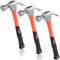 GBACHOOSE 3 Pcs Claw Hammer 17oz, Carbon Steel Hammer with Comfort Grip, One-Piece Rip Claw Hammer for Pulling Nails, Wood Working