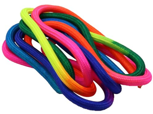 Sarini 1PCS Outdoor sled rope tension rope, 1.8m. Sled Rope with Wooden Handle, Sled Rope Pull Rope, Long, Strong, Looped Sled Rope, Sled Accessory Pull Rope, Great for Sledding - Colorful