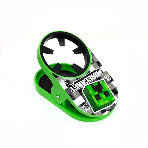 Minecraft Drinking Cup Holder Clip, Multifunctional Bottle Holder | Strong Desk Cup Garden Chair Drink Stand For Beach, Home, Garden | Green