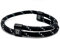 Unisex Adjustable Rope Bracelet - Durable Waterproof Surfer Fashion Bracelet for Men - Handmade Paracord Bracelets - Survival Adjustable Bracelet - Bracelets for men and Women (Black Stripe)