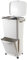 KITCHEN MOVE Papelera de clasificación selectiva para reciclaje 45L Valoris con pedal con ruedas y asa, doble compartimento 30L + 15L, dimensiones 48,5 x 33,4 x 79 cm