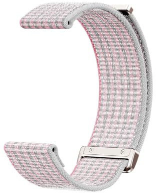 Amazfit Cinturino di ricambio ufficiale per Smartwatch, 20 mm, in nylon, compatibile con Amazfit Active, GTS 4, GTS 3, GTS 4 Mini, GTS 2 Mini, Bip 3 Pro, Bip 3, rosa