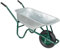 VOSS.farming Schubkarre 90 Liter, 220kg Traglast, Bauschubkarre, Gartenschubkarre, verzinkte Wanne, Luftrad mit Metallfelge