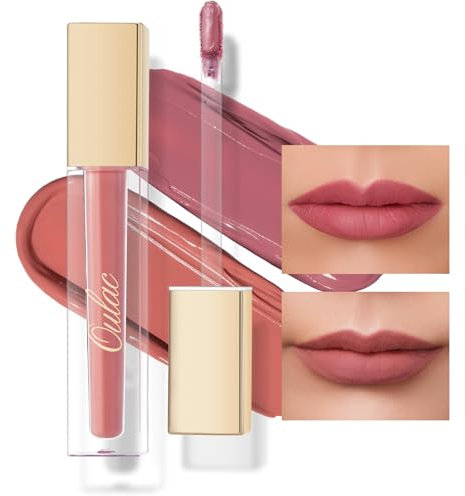 Oulac Matt Lippenstift Langanhaltender Flüssiger Matt Ink Cremiges Lippenstifte, Matte Finish, Intensive Farbe, Vegane 4.5 ml*2 M11+M12