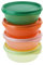 Tupperware kleine Hitparade Behälter Schüssel Set 4x 300 ml orange limette lachs grün (inkl. 1x Magnet-Raupe)