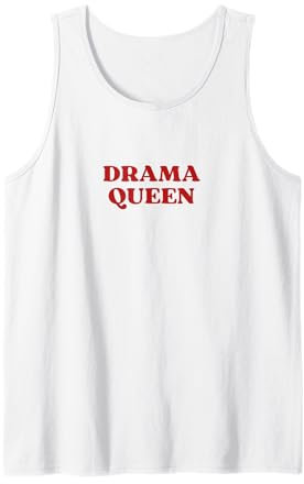 Drama Queen Y2k Aesthetic 2000s Iconic Slogan Débardeur