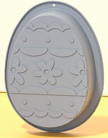 lvzhen Easter Moulds | 20x15cm Big Silicone Bunny Shaped Egg Moulds | Grey-Egg