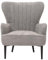 Lounge-Sessel HWC-K37, Cocktail-/Ohrensessel Polsterstuhl Retro Vintage Stoff Chenille (500g/m²) Öko-Tex - grau